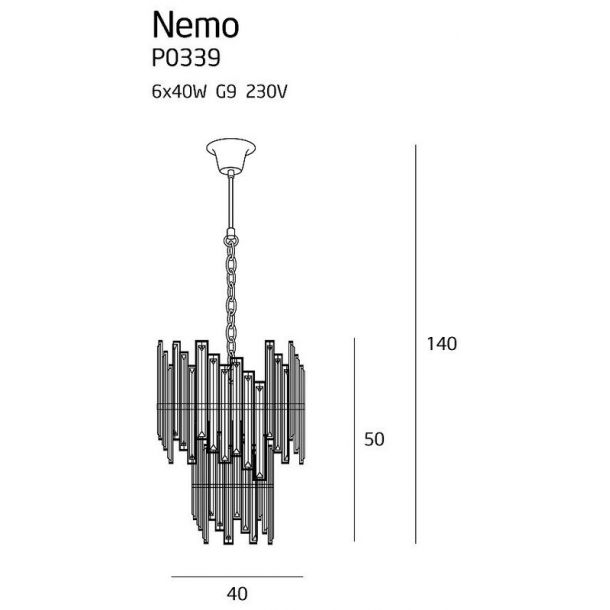 Люстра Nemo 40 Chrome (118869852) с доставкой