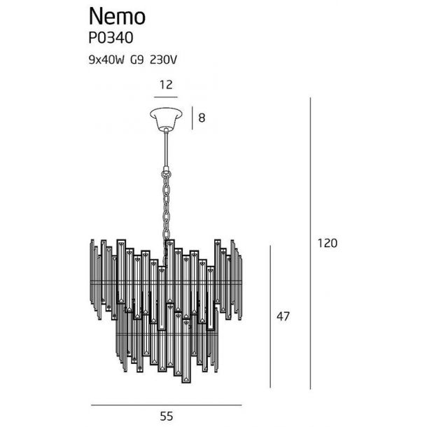 Люстра Nemo 55 Chrome (118870524) фото