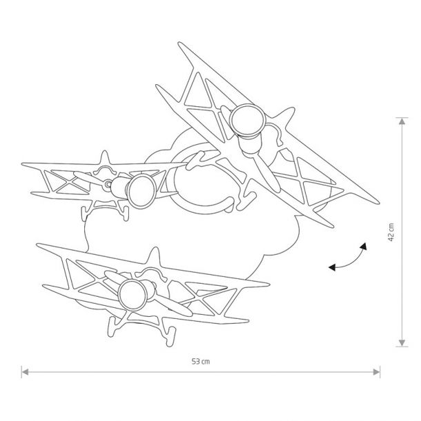 Люстра Plane ІІІ Голубий (109732303) в Киеве