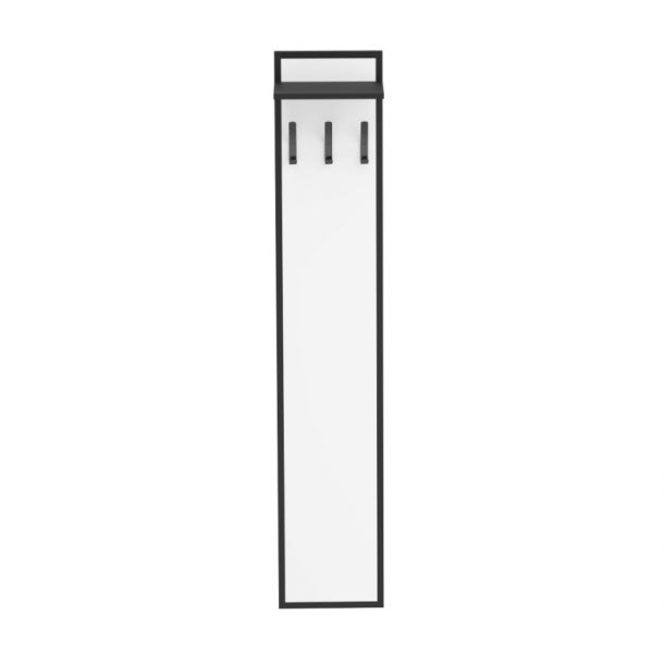 Настенная вешалка Миранда 1 Белый, Черный (68446606) в Киеве