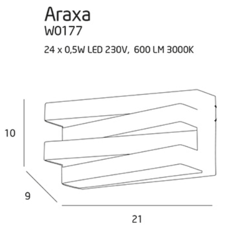 Настінний світильник ARAXA White (118865531) в интернет-магазине