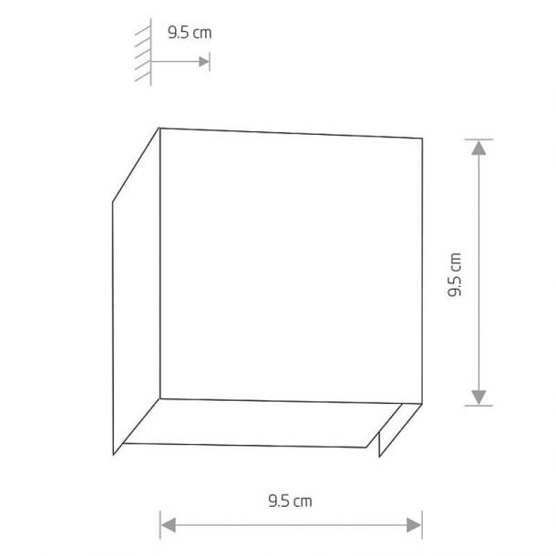 Настенный светильник Cube Белый (109727502) с доставкой