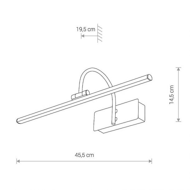 Настенный светильник Giotto LED S Бронзовый (109727551) в интернет-магазине