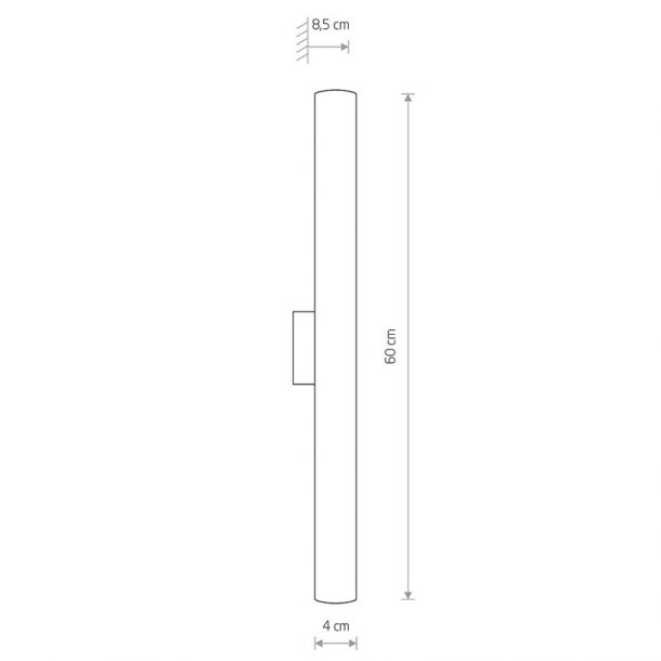 Настінний світильник Ice tube led LED S А Хром (109732364) в Украине