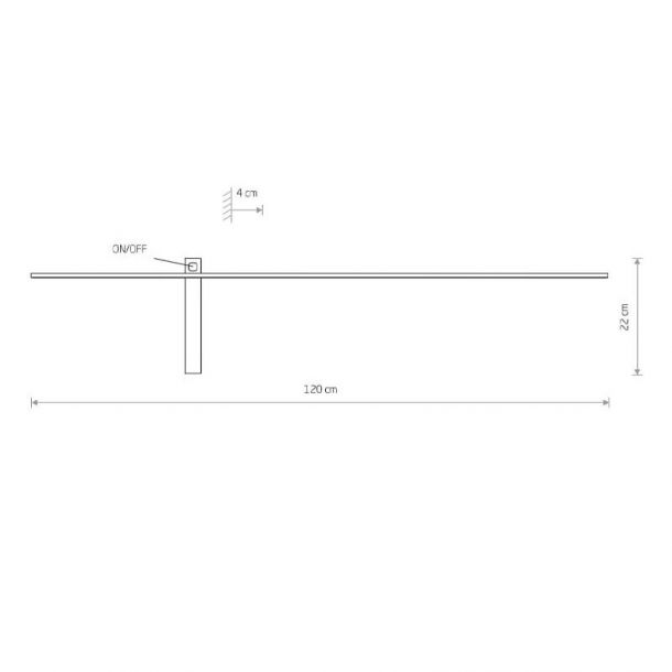 Настінний світильник Impulse LED L Чорний (109727541) в интернет-магазине