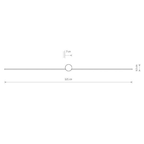 Настенный светильник Pin LED L Черный (109727550) в Киеве