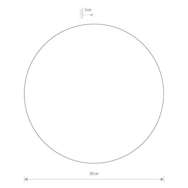 Настенный светильник Ring LED L Черный (109727537) в Украине