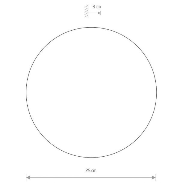 Настінний світильник Ring Mirror M LED Сірий (109727680) в Киеве