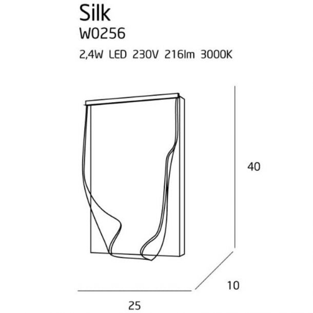 Настінний світильник SILK Chrome (118866151) в Киеве