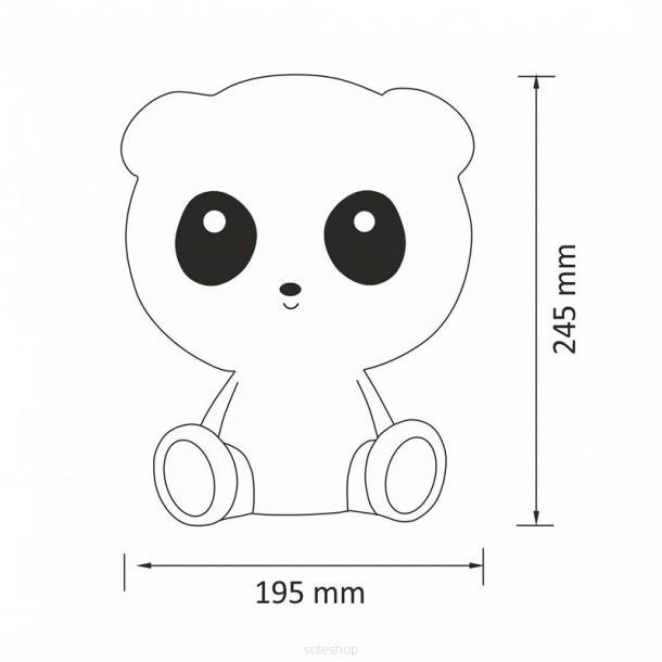 Настольная лампа PANDA Белый, Черный (1551027755) в Украине