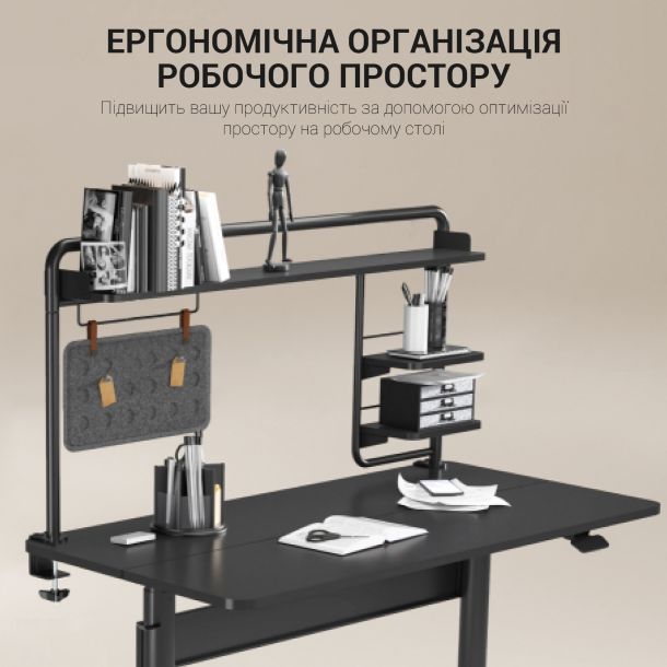 Настольная полка-органайзер OfficePro DS253 Black, Black (1311205556) цена