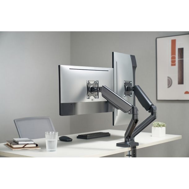Настільне кріплення для двох моніторів OfficePro MA412B 17-32'' Black (1311205419) kupistul