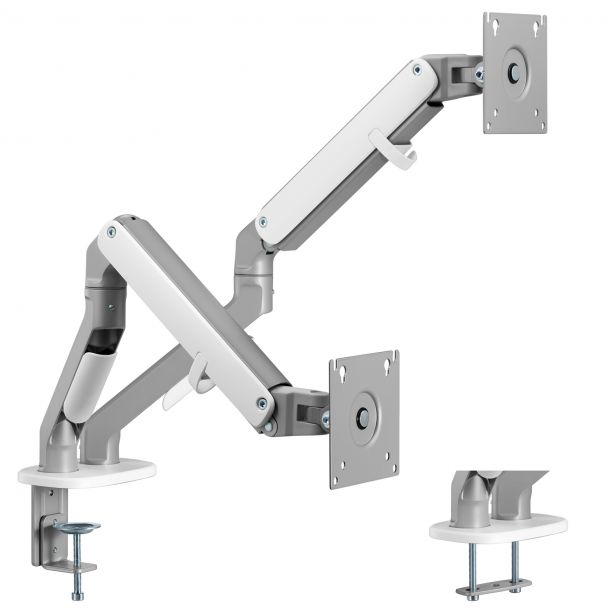 Настільне кріплення для двох моніторів  OfficePro MA422S 17-32’’ Silver (1311205427) в Украине