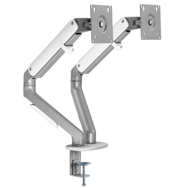Настільне кріплення для двох моніторів  OfficePro MA422S 17-32’’ Silver (1311205427) kupistul