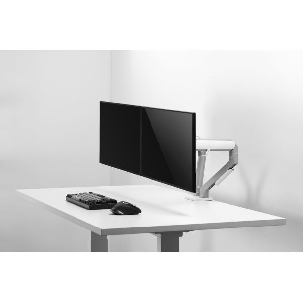 Настільне кріплення для двох моніторів  OfficePro MA422S 17-32’’ Silver (1311205427) недорого