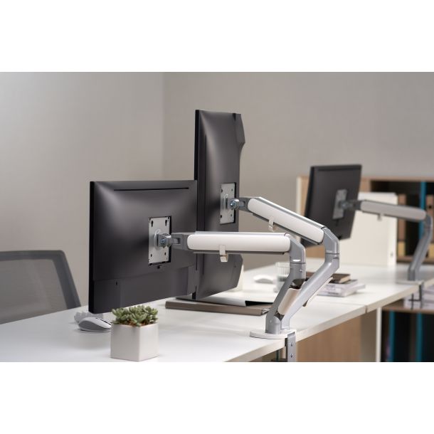 Настільне кріплення для двох моніторів  OfficePro MA422S 17-32’’ Silver (1311205427) купить