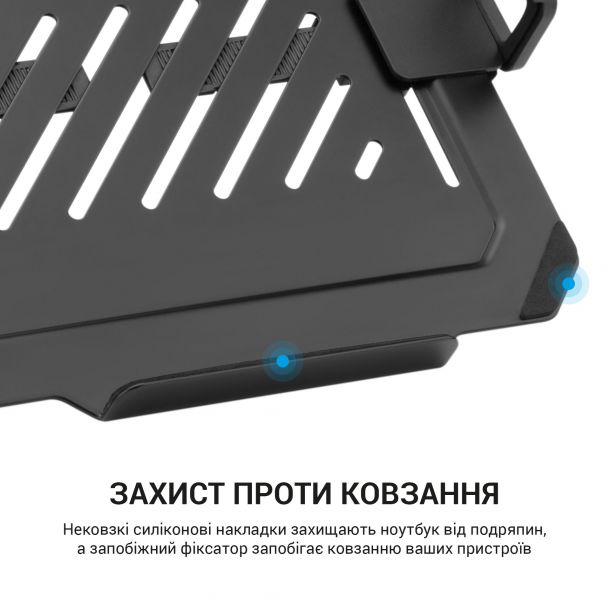 Настольное крепление-подставка для ноутбука OfficePro LH313B 12-17'' Black (1311205511) в Украине