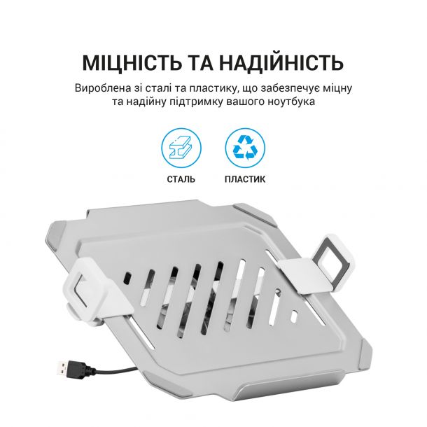 Настільне кріплення-підставка для ноутбуку RGB OfficePro LH474 12-17'' White (1311205514) с доставкой
