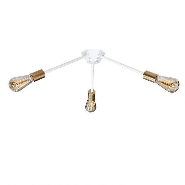 Підвісний світильник Attic K-3 C320 White, BrushGold (111733631) дешево