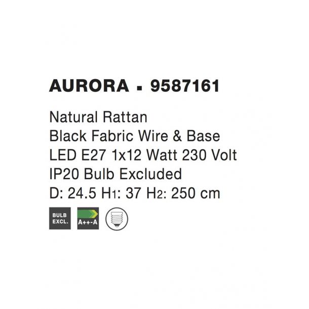 Підвісний світильник Aurora Black (1591205412) с доставкой