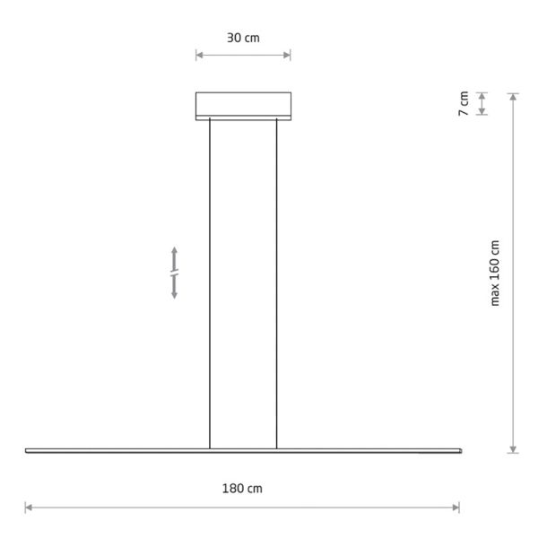 Підвісний світильник BAR LED L Чорний (109729858) в Киеве