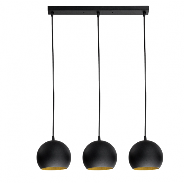 Подвесной светильник Bowl С150-450-3 Black, Gold (111999187) недорого