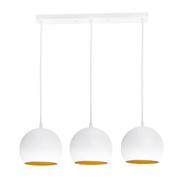 Підвісний світильник Bowl С150-450-3 White, Gold (111999188) недорого