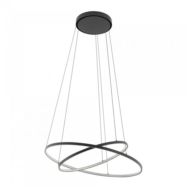 Підвісний світильник Circolo Led 4000K 2x35W Чорний (109985012) kupistul