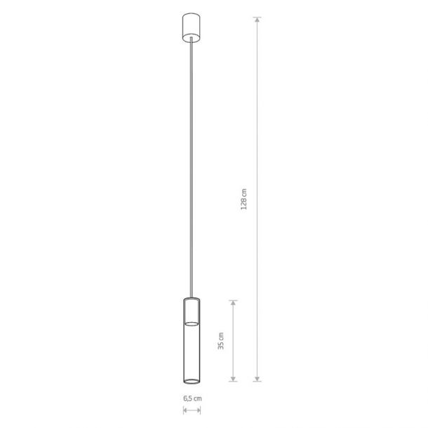 Подвесной светильник CYLINDER L Черный (109725312) с доставкой