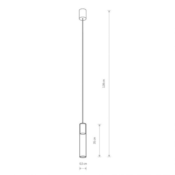 Подвесной светильник CYLINDER L Латунный (109725313) с доставкой
