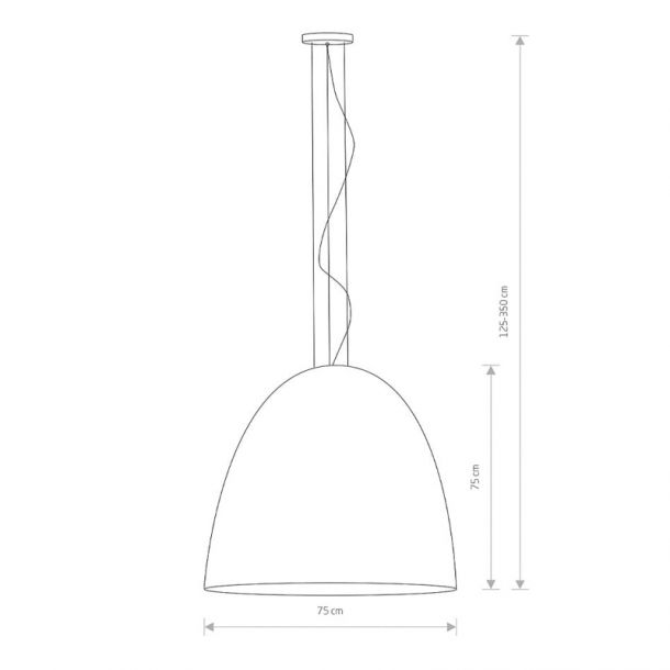 Подвесной светильник Egg ХL Белый, Золотой (109727705) с доставкой