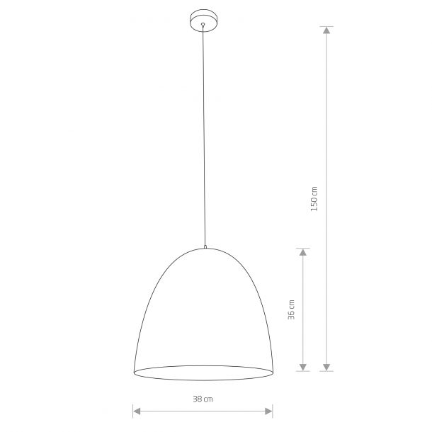 Підвісний світильник Egg М Білий, Мідний (109746317) с доставкой