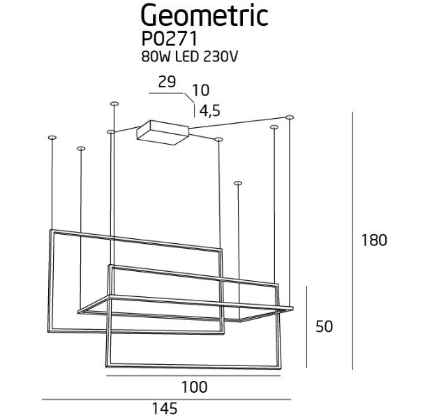 Підвісний світильник GEOMETRIC Black (118865969) в Киеве