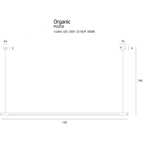 Подвесной светильник ORGANIC P 150 Chrome (118866794) в Киеве