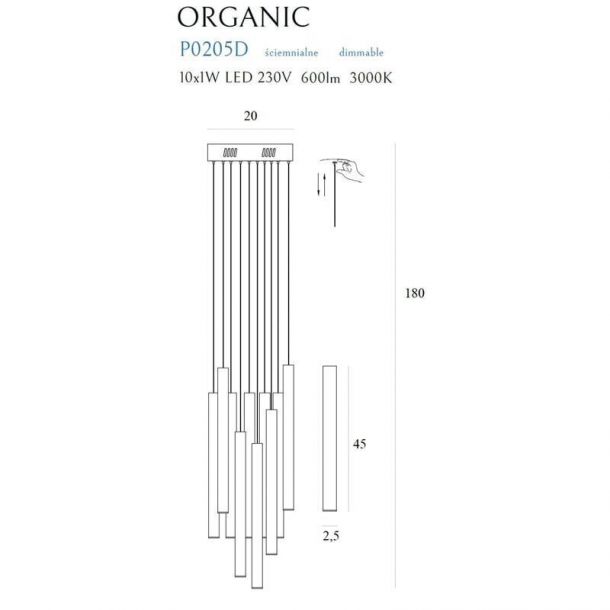 Подвесной светильник ORGANIC Іx10 Gold (118866781) в Киеве