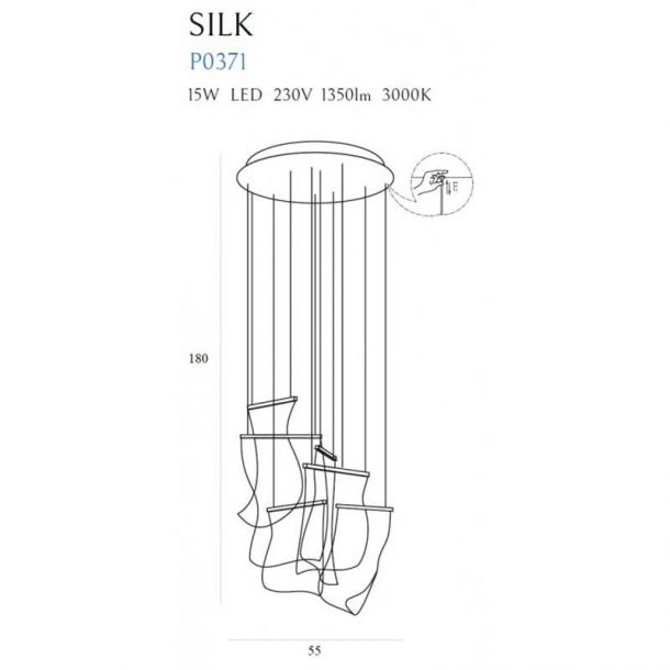 Подвесной светильник Silk Chrome (118885410) с доставкой