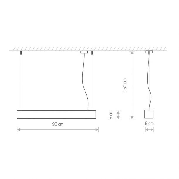 Підвісний світильник SOFT LED 90X6 Сірий (109727237) цена