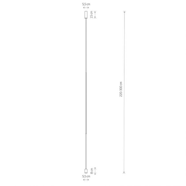 Підвісний світильник Vertic Led Чорний (109729847) в Украине