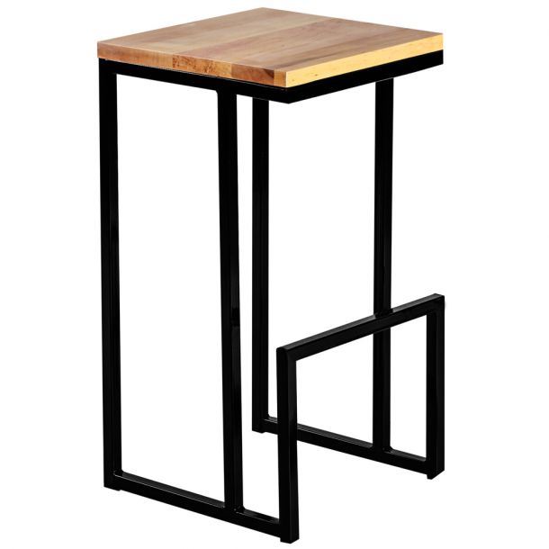 Полубарный стул HATTA G-Stool Черный, Ольха (44356878) в интернет-магазине