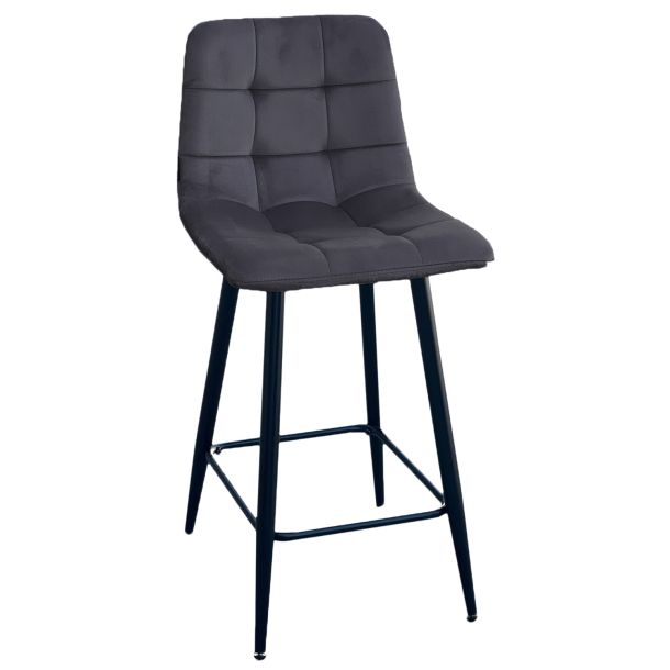 Полубарный стул HATTA Indigo New Velvet Серый (441458592) в Киеве