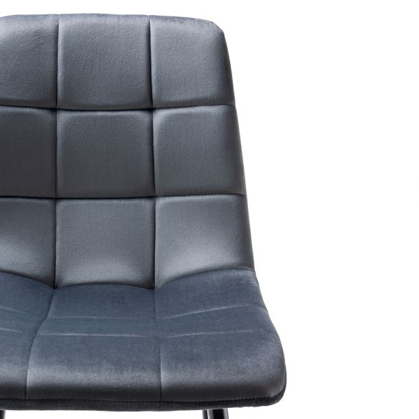 Полубарный стул HATTA Indigo Velvet Темно-серый (44479173) с доставкой