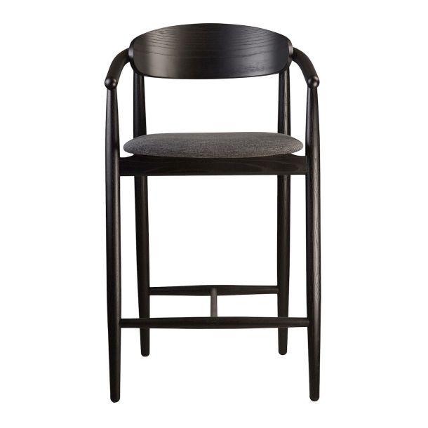 Полубарный стул Mamont semi-soft Superior 19 Graphite , 9005 Черный  Ясень (611482615) купить