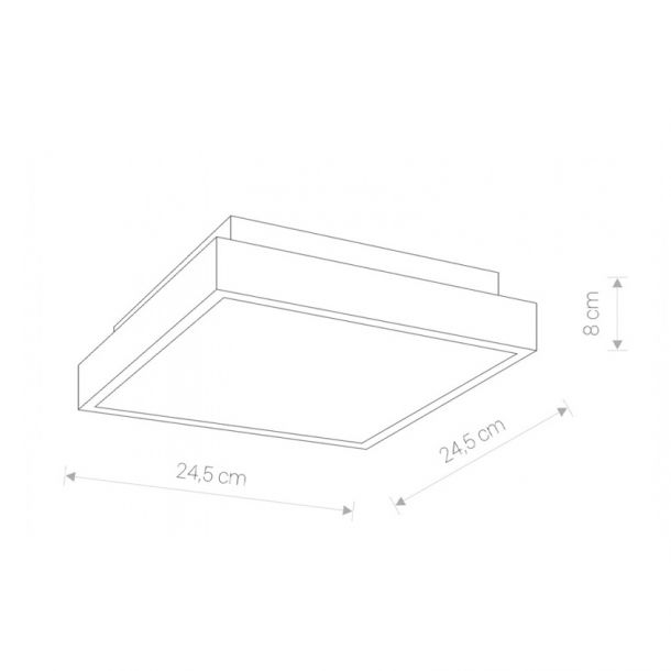 Потолочный светильник Bassa LED Хром (109732392) с доставкой