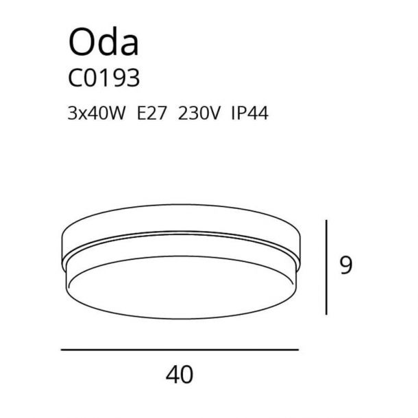 Потолочный светильник ODA White (118866024) с доставкой