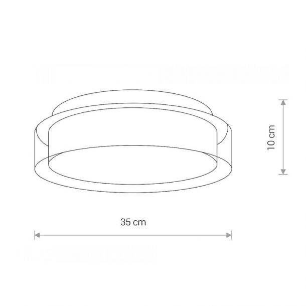 Потолочный светильник PAN LED М Белый (109732387) в Украине