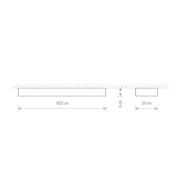 Потолочный светильник Soft led 90х20 Графитовый (109729909) в Украине