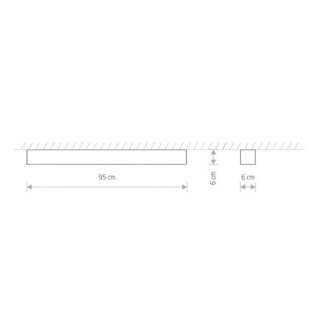 Стельовий світильник Soft led 90х6 Графітовий (109729907) в Украине