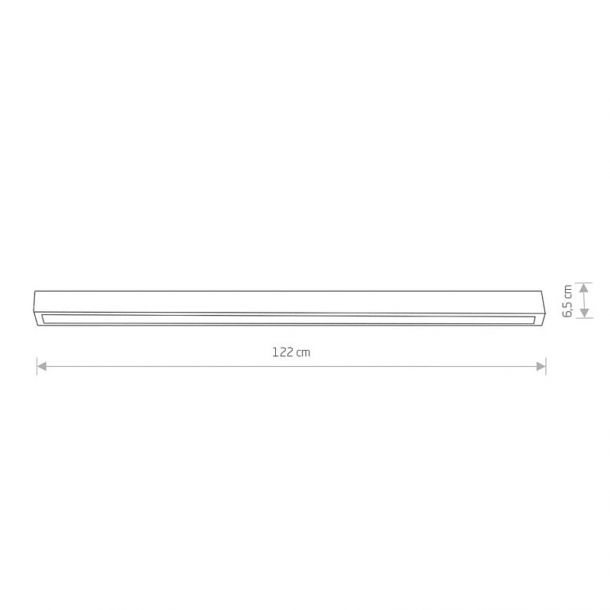 Стельовий світильник Straight ceiling led 120 Чорний (109729871) с доставкой
