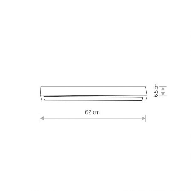 Стельовий світильник Straight ceiling led 60 Чорний (109729877) с доставкой