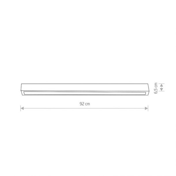 Стельовий світильник Straight ceiling led 90 Білий (109729873) в Украине